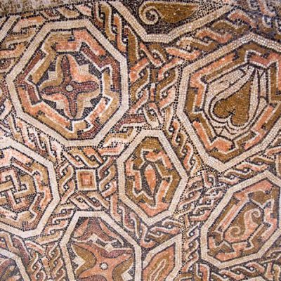 Motivos Geométricos En Mosaico De La Sala De La Exedra